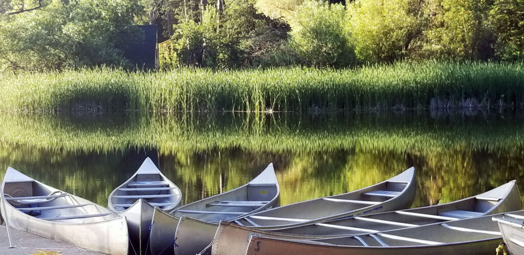 canoes on Lake Vera